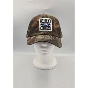 Built Ford Tough Advantage‎ Timber Camo Trucker Cap Hat Adjustable Buckle Strap